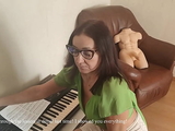 Strict teacher instead of music lesson got sexual experience with sex doll Tantaly and my dick!