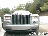 Very sexual white beauty performs rodeo on big dark penis